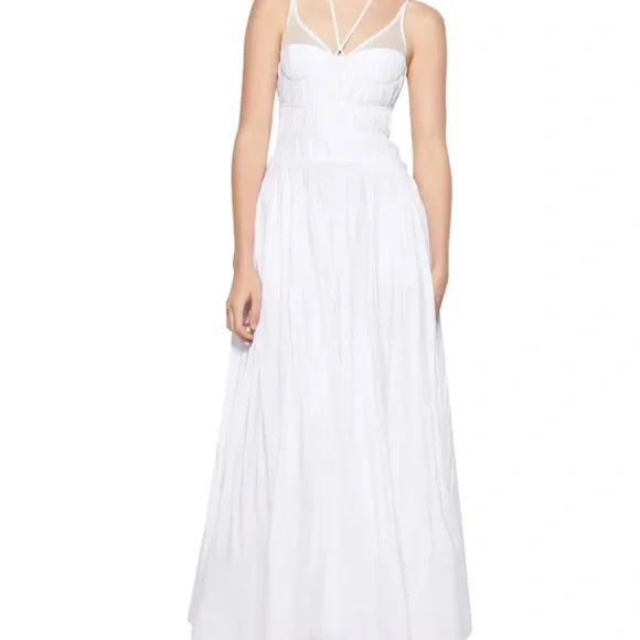 Indy Cotton Blend Plissé Maxi Dress - Picture 4 of 13